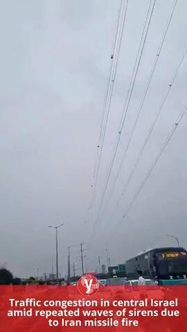 Traffic congestion in central Israel