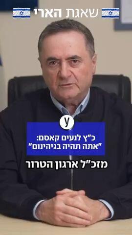 שר הביטחון ישראל כ"ץ אמר בתום הערכת מצב כי "יש לי מסר ברור לנעים קאסם - אתה וחבריך תשלמו מחיר כבד מאוד על הירי המוגבר לעבר אזרחי ישראל במהלך חג הפסח