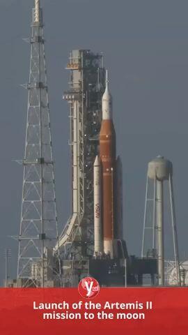 Launch of the Artemis II mission to the moon