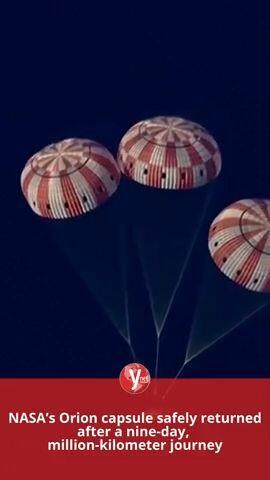 NASA’s Orion capsule safely returned