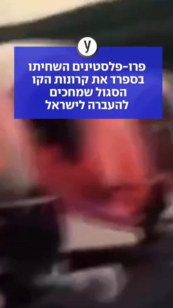 פרו פלסטינים השחיתו בספרד את קרונות הקו הסגול שמחכים להעברה לישראל
