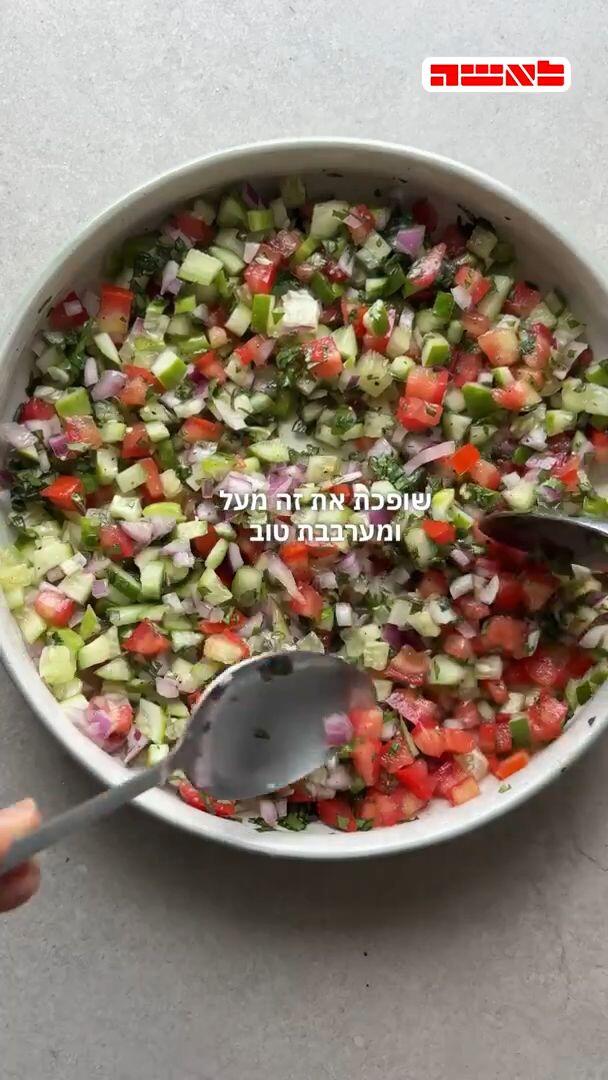 Shirazi Salad – the finely chopped Persian salad