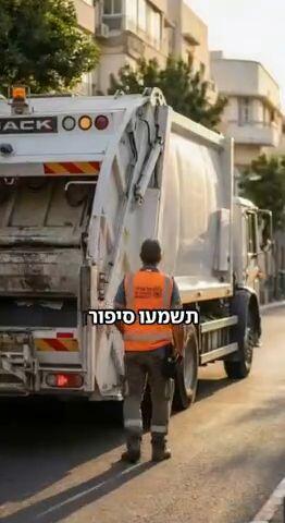המחווה המפתיעה של עובד התברואה לאיש הלגו של עזר מציון