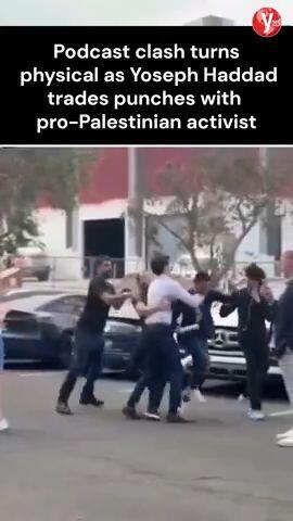 Podcast clash turns physical as Yoseph Haddad trades punches with pro-Palestinian activist