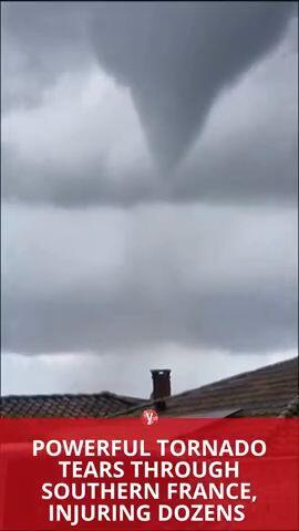 Powerful tornado tears through southern France, injuring dozens
