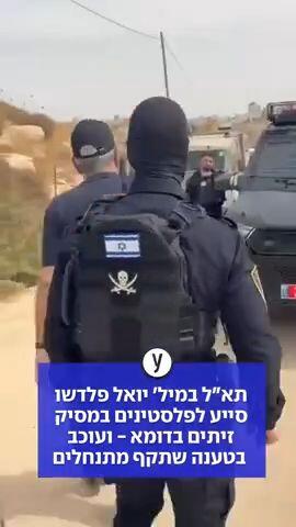 תא"ל במיל' יואל פלדשו סייע לפלסטינים במסיק זיתים בדומא - ועוכב בטענה שתקף מתנחלים