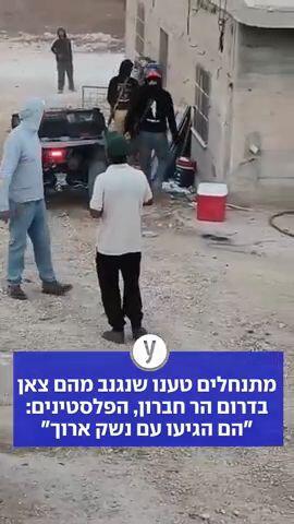 מתנחלים טענו שנגנב מהם צאן בדרום הר חברון, הפלסטינים: "הם הגיעו עם נשק ארוך"