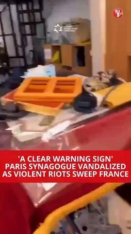 'A clear warning sign': Paris synagogue vandalized as violent riots sweep France