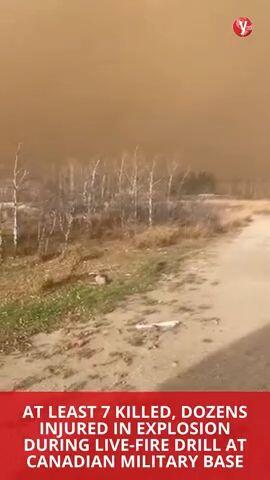 At least 7 killed, dozens injured in explosion during live-fire drill at Canadian military base