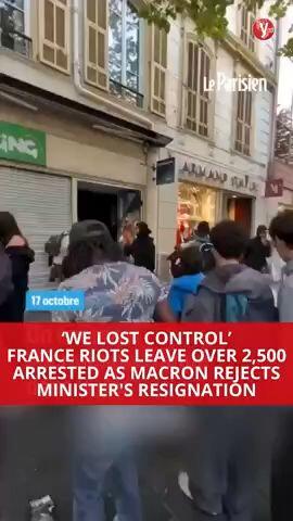 ‘We lost control’: France riots leave over 2,500 arrested as Macron rejects minister's resignation