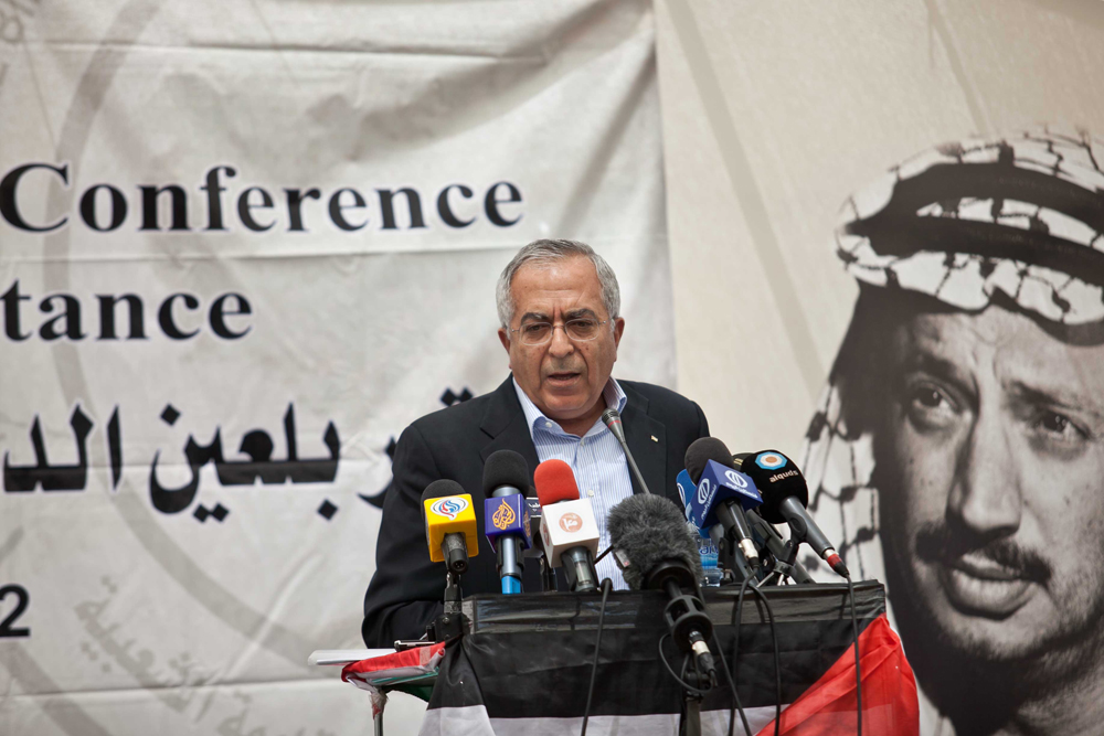 Former Palestinian Prime Minister Salam Fayyad 