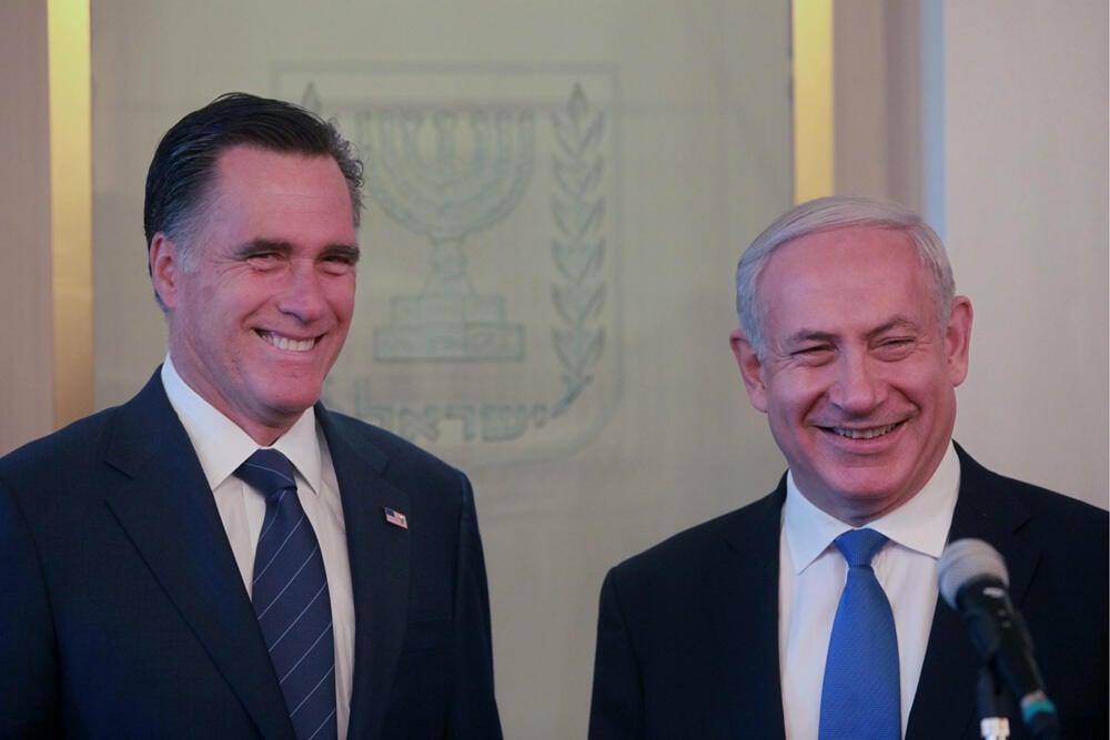 Mitt Romney and Benjamin Netanyahu (Photo: Marc Israel Sellem) Mitt Romney and Benjamin Netanyahu