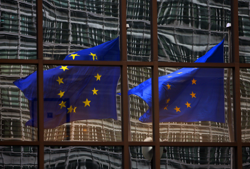The European Union flags