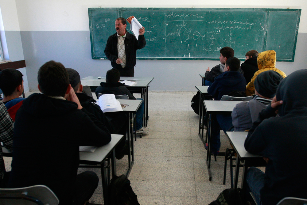Classroom at Ramallah school 
