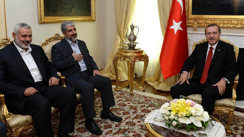 Hamas leaders Ismail Haniyeh, Khaled Mashal with Turkish President Recep Tayyip Erdoğan (Photo: AFP) Hamas leaders Ismail Haniyeh, Khaled Mashal with Turkish President Recep Tayyip Erdoğan