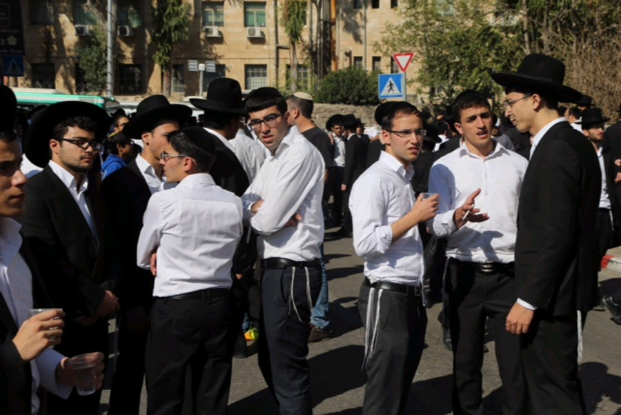 Illustrative: Yeshiva students in Jerusalem (Photo: Ohad Zwigenberg) Illustrative: Yeshiva students in Jerusalem