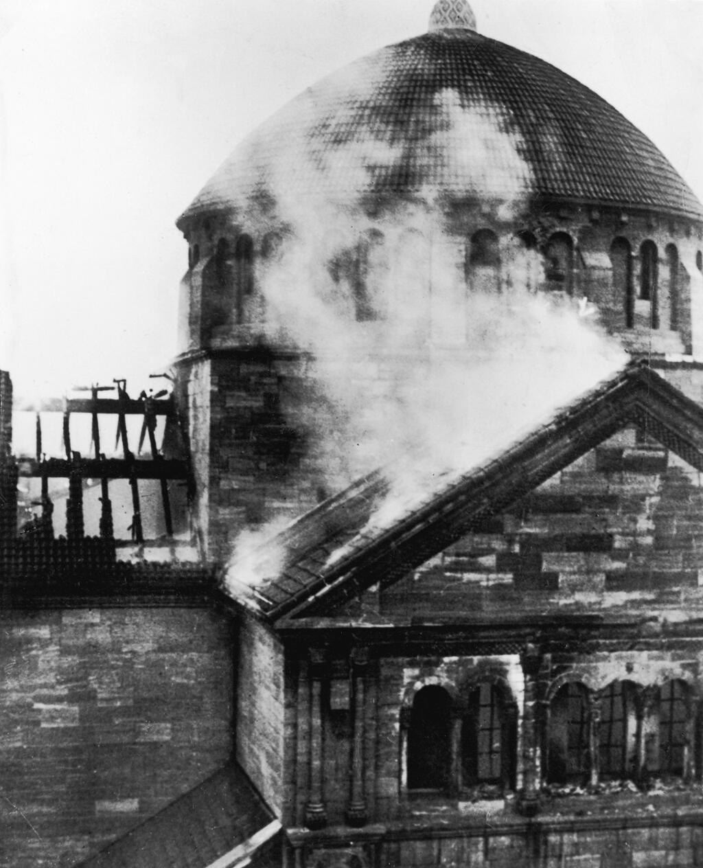 Countless Jewish properties were burned and destroyed in Kristallnacht 