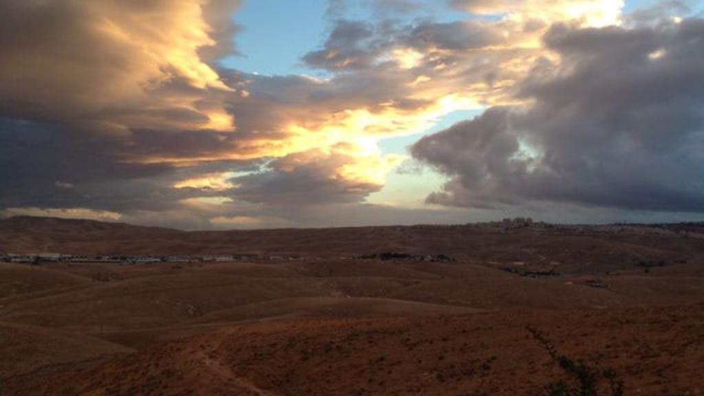 The Judean Desert and the settlement of Kfar Adumim 