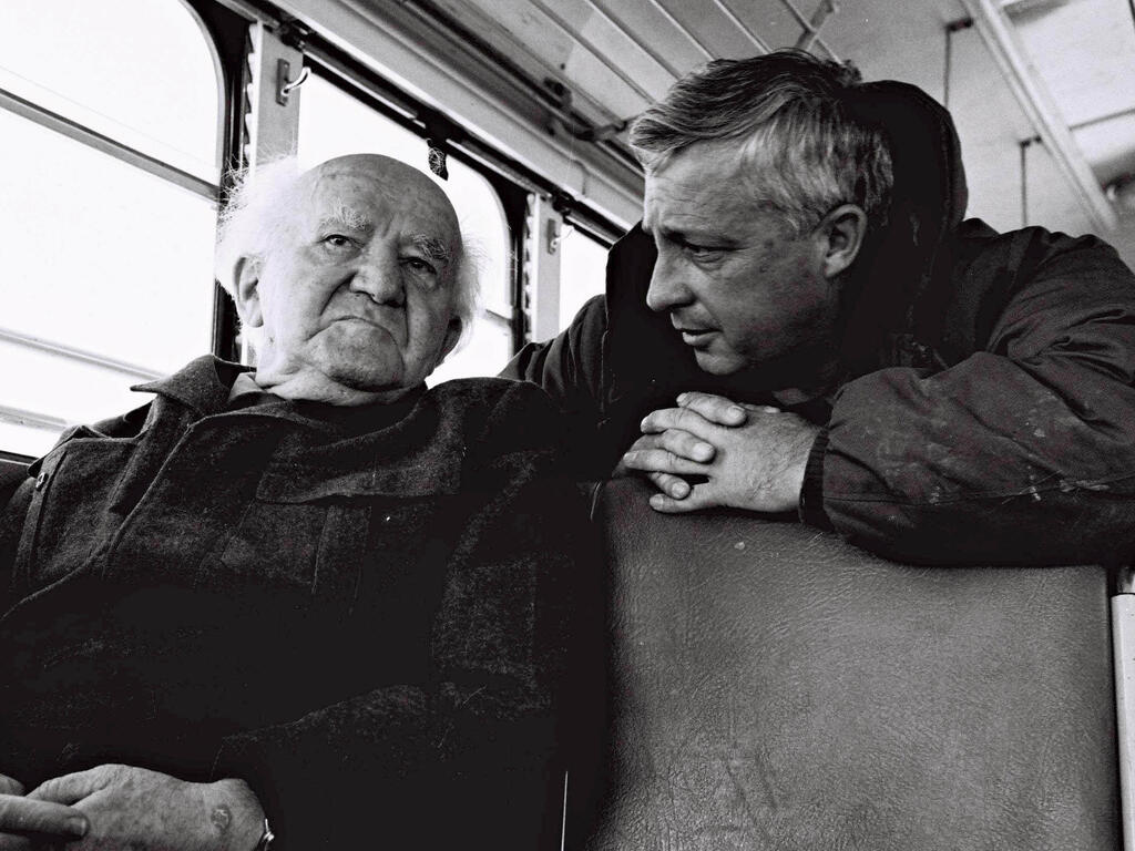David Ben Gurion and Ariel Sharon 