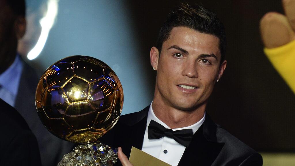 Cristiano Ronaldo during the 2013 Ballon d'Or ceremony 