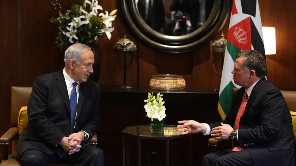 King Abdullah al-Hussein II and Benjamin Netanyahu meet in Amman 