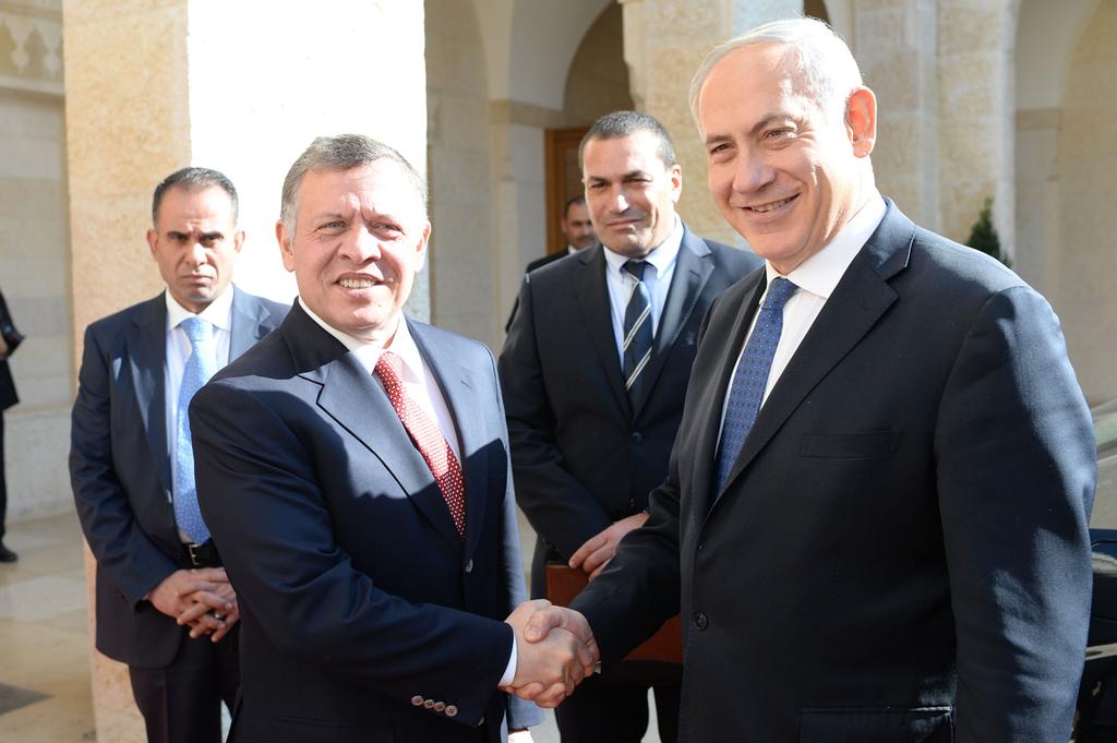 Prime Minister Benjamin Netanyahu meeting with King Abdullah in Amman in 2014 
