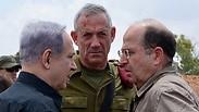 יעלון, גנץ ונתניהו בצוק איתן