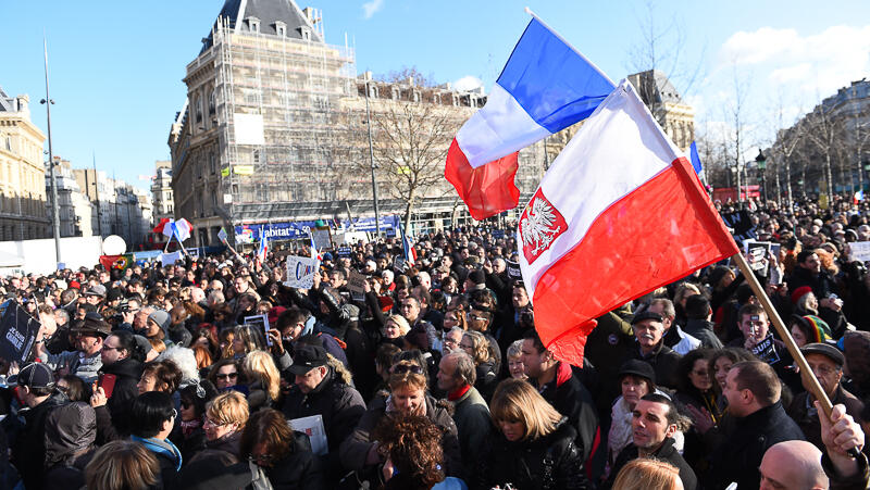 Protest against antisemitism in France 