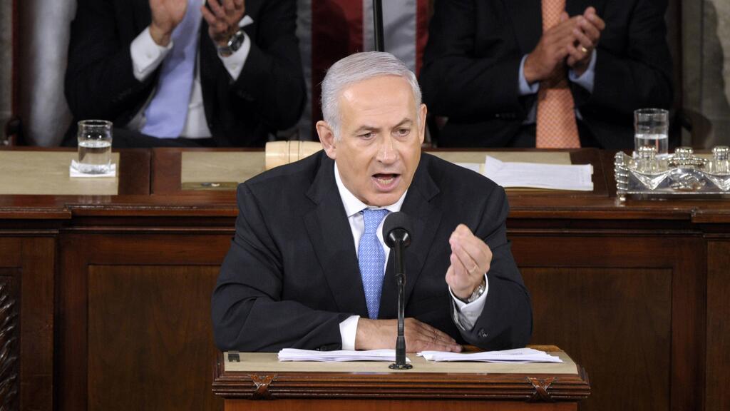 יגיע לקונגרס בחודש הבא. נתניהו, ב-2015 (צילום: AP) יגיע לקונגרס בחודש הבא. נתניהו, ב-2015
