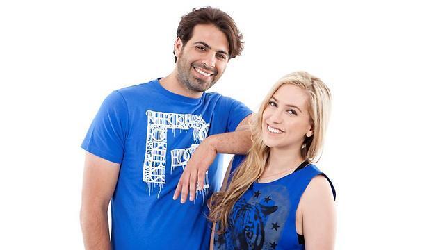 מימין לשמאל: שני אלון ובן זוגה למירוץ, שי. נאמן: ''זה שורף לשני שיש עוד אישה חזקה''