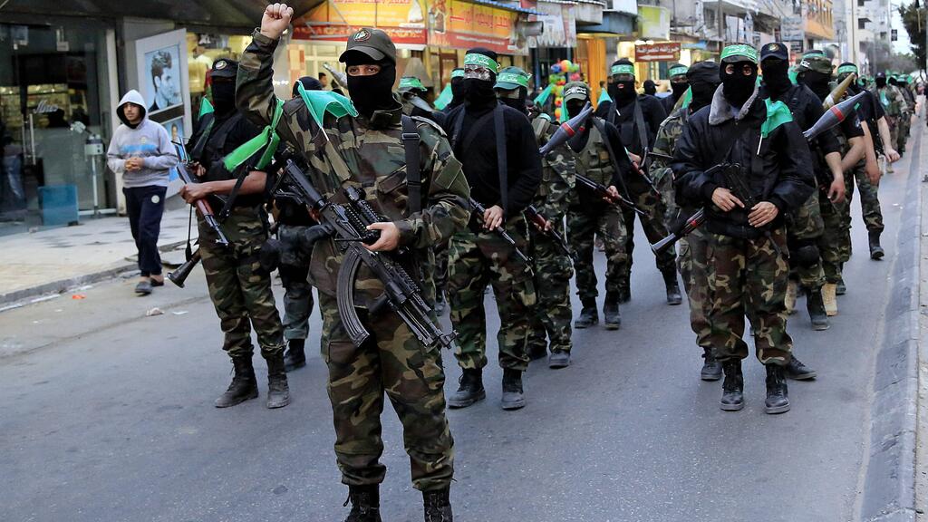 Hamas militants in Gaza 
