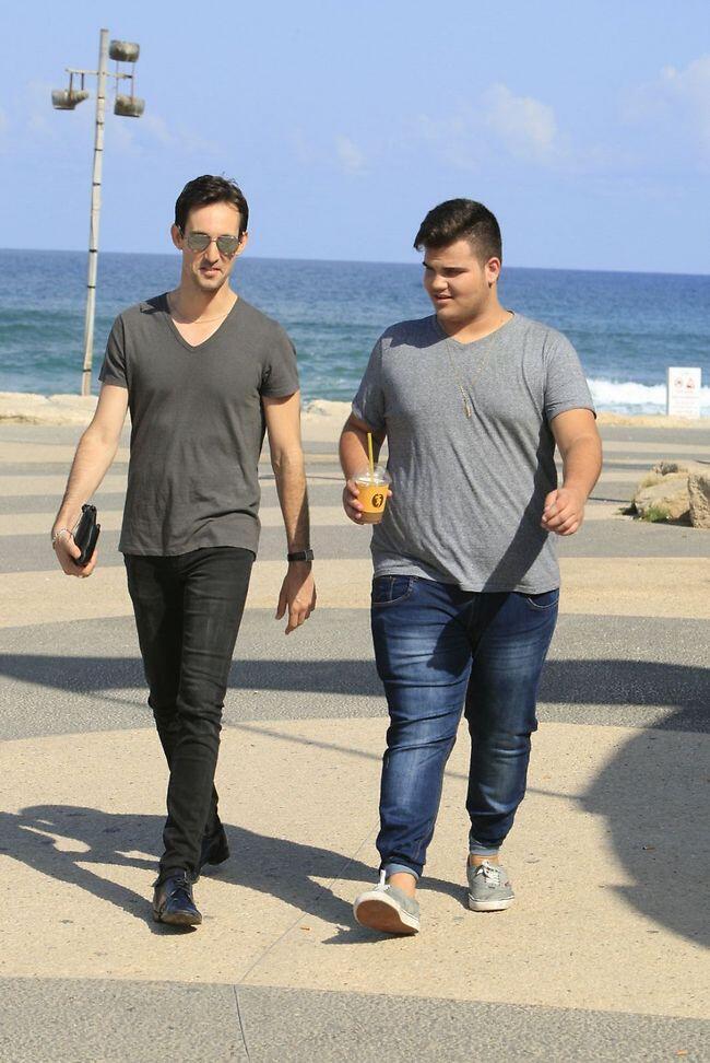 אתה הלידר שלי. אלמוג קריאף ועברי לידר (צילום: מוטי לבטון) אתה הלידר שלי. אלמוג קריאף ועברי לידר