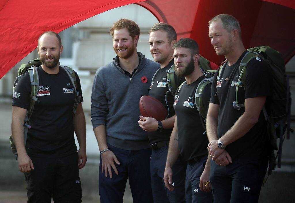 Prince Harry meeting with British veterans of the war on Afghanistan 