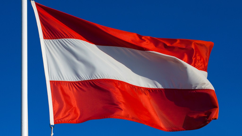 The Austrian flag 