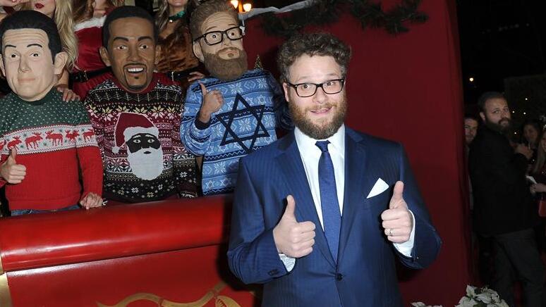 Seth Rogen at premier of his film The Night Before
 