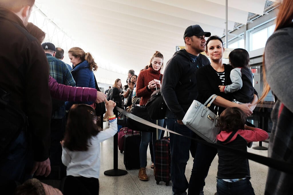 JFK Airport, New York (Photo: AFP) JFK Airport, New York