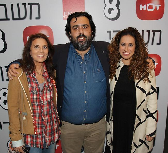 רוני קובן עם דרי שי ומנכ"לית הוט טל גרנות-גולדשטיין