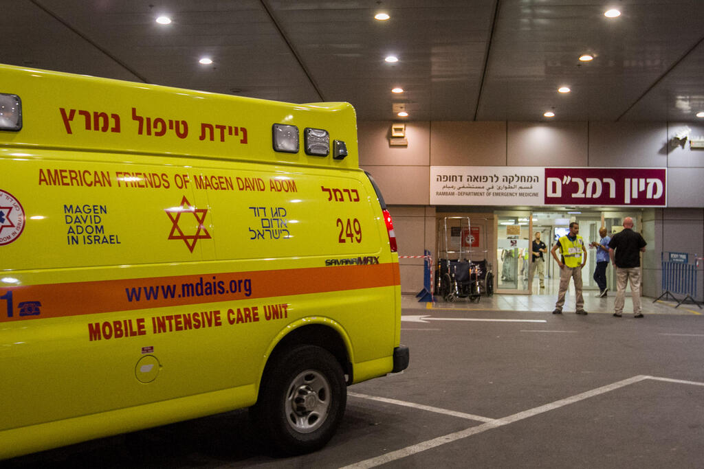 תאונה תאונת דרכים מנהרות הכרמל מאושפזים פצועים בית חולים רמב"ם חיפה (צילום: עידו ארז) תאונה תאונת דרכים מנהרות הכרמל מאושפזים פצועים בית חולים רמב"ם חיפה