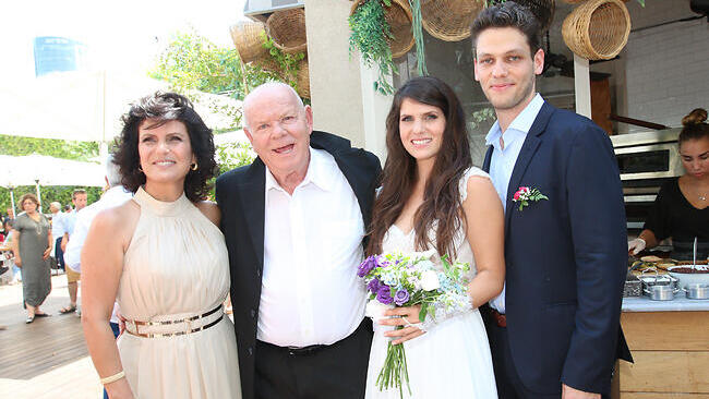 Osnat and Shlomo Vishinsky at the wedding of their daughter Dana to Daniel Shoham 