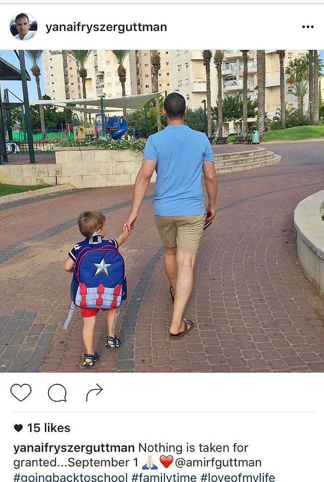 קפטן אמריקה. אמיר פרישר גוטמן והבן רוי קפטן אמריקה. אמיר פרישר גוטמן והבן רוי
