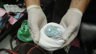 Ecstacy pills found in the young haredi man's suitcase
