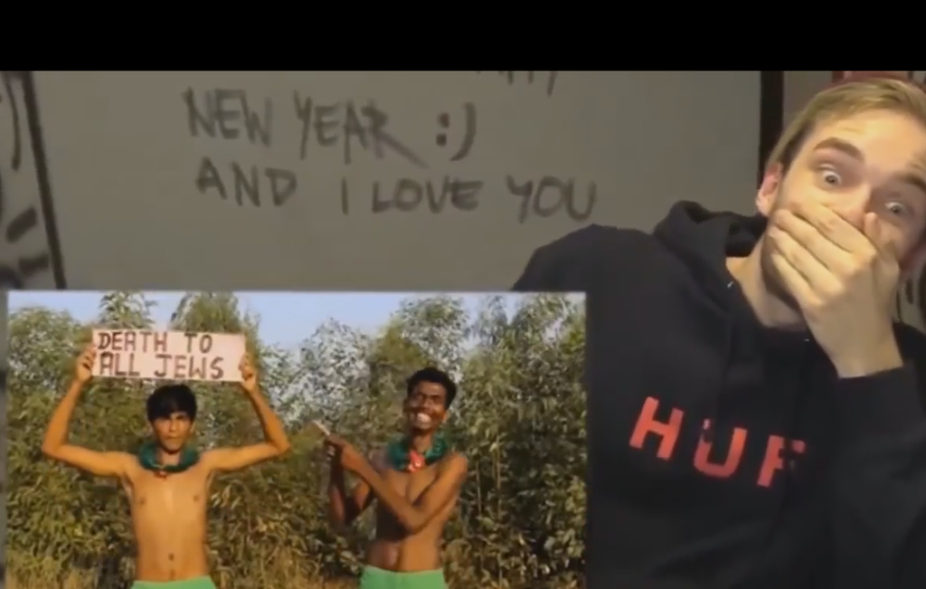 PewDiePie plays an antisemitic joke (Photo: Screenshot from YouTube) PewDiePie plays an antisemitic joke