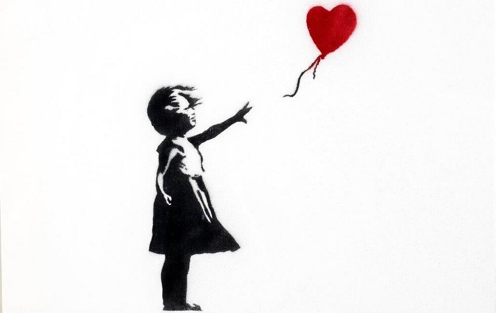 Girl with Balloon by artist Banksy 