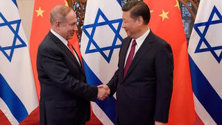 Prime Minister Benjamin Netanyahu and Chinese President Xi Jinping, in Beijing, China, March 2017 