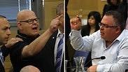 אילן שגיא וח"כ דוד ביטן, היום בוועדה 