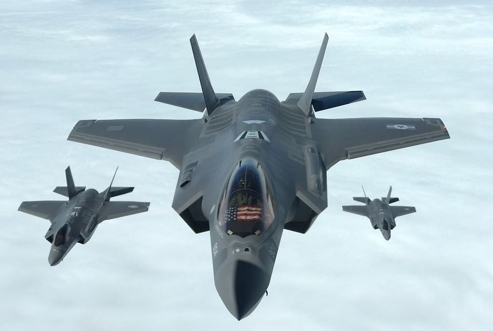 An American-made F-35 fighter jet 