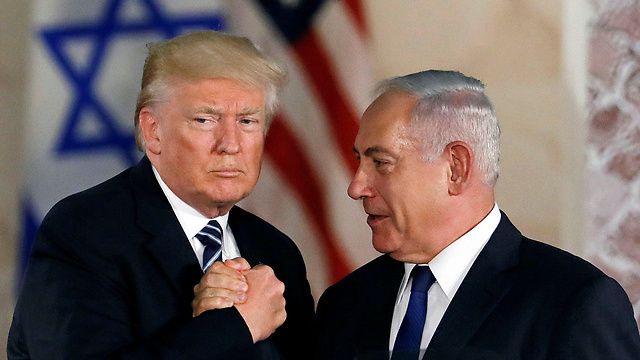 Then-U.S. president Donald Trump meeting with Prime Minister Benjamin Netanyahu in Jerusalem 
