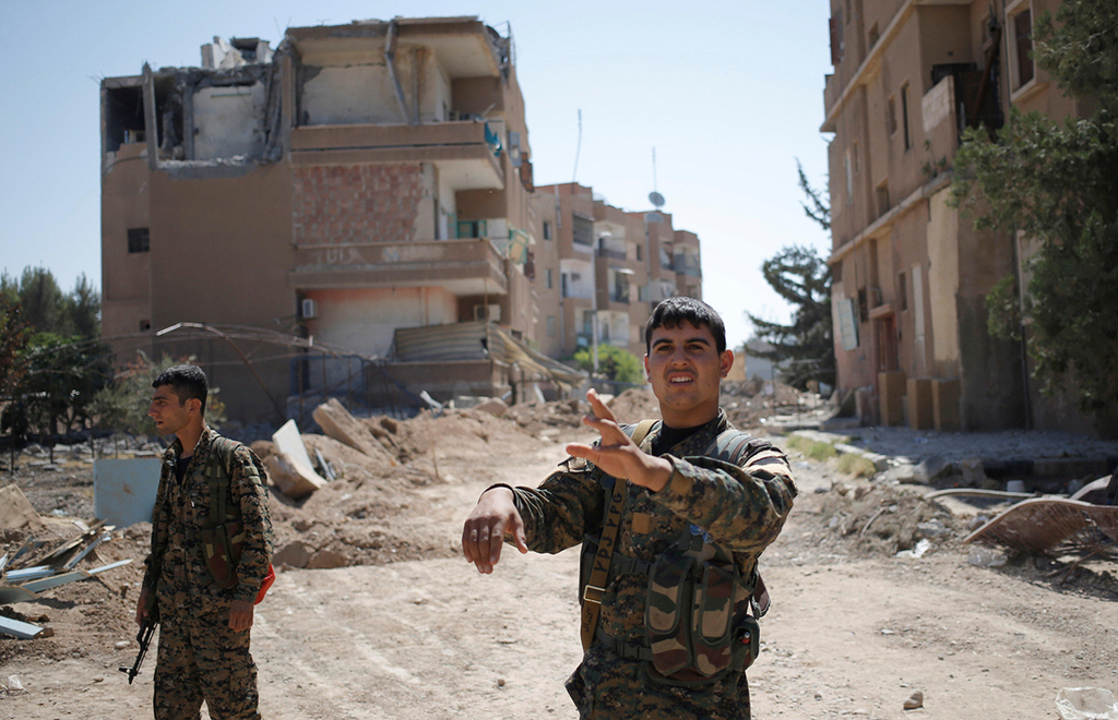 Kurdish YPG forces in Syria 