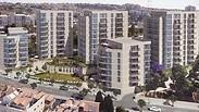 הדמיה של תוכנית פינוי בינוי ברחוב שטרן בירושלים