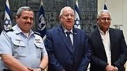הנשיא ריבלין, המפכ"ל אלשיך ומאזן גנאים